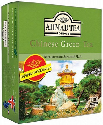 Чай зелений AKHMAD TEA Chinese Green 100 шт. 1,8 г
