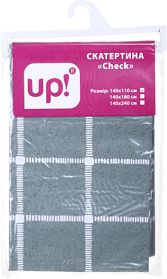 Скатерть Check 140x110 см серый UP! (Underprice)