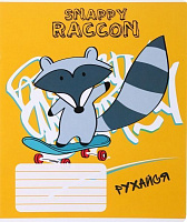 Зошит шкільний Raccoon 12 аркушів лінія