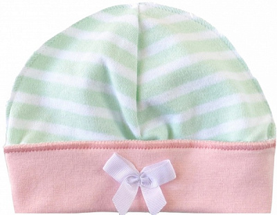 Шапка для девочек Smil Полоска р.35 ментоловый 118626