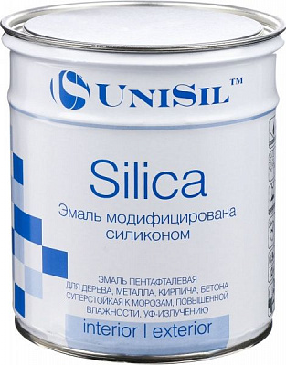Емаль UniSil пентафталева Silica жовтий глянець 0,7л 0,9кг