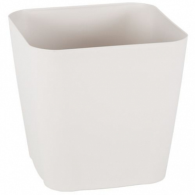 Горшок Serinova SAFIR №4 205xН185 с дренажом квадратный 5,6 л белый 