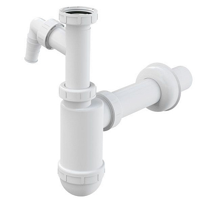 Сифон для умивальника Alca Plast d40 з підводкою й накидною гайкою 5/4