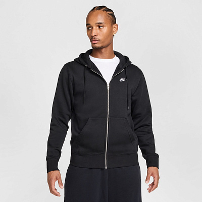 Джемпер Nike M NK CLUB BB FZ HOODIE FN3861-010 р.2XL черный