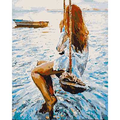 Картина по номерам Ожидание 953910 40x50 см Santi 