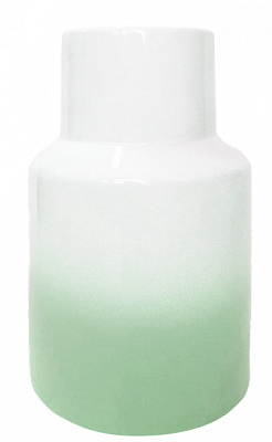 Ваза керамическая Eterna Harmony 4002-22 22 см белая с зеленым 