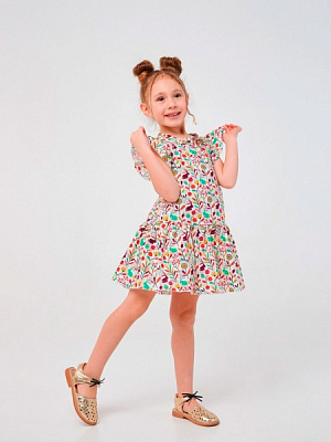 Платье Smil Луг 120350 р.116 с рисунком 