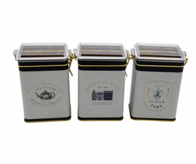 Набір ємностей для зберігання TEA 3 шт. Kontensan