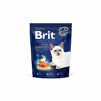 Корм для взрослых котов Brit Premium By Nature с лососем 300 г