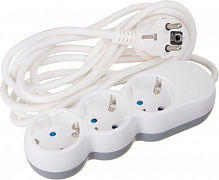 Подовжувач VEA VE2S3NWGR із заземленням 3 гн. білий 3 м 233103 