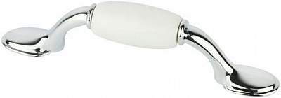 Мебельная ручка 11790 76 мм хром Ferro Fiori CR 9040.076.W