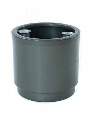 Горшок пластиковый Plastiken HIDROJARDINERA 4126 круглый антрацитовый (4126 antr 4126 ч) 