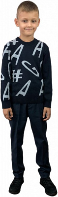 Джемпер для мальчика ART KNIT GA р.140 синий 