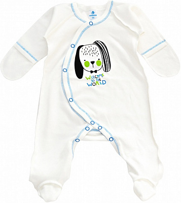 Комбінезон для хлопчика Minikin р.62 молочний 22110362