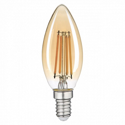 Лампа світлодіодна Hopfen FIL C37 4 Вт E14 2800 К 220 В прозора