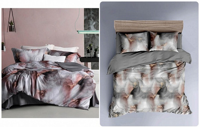 Комплект постельного белья Сrystalline семейный разноцветный La Nuit 