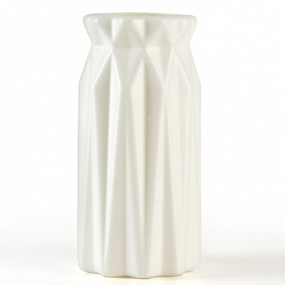 Ваза пластиковая MVM DH-FLOWERS-01 WHITE 18 см 
