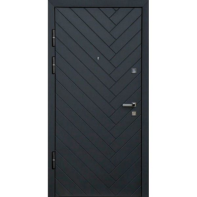 Дверь входная Булат К-7 159 венге темный 2050x850мм левая