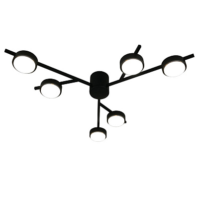 Люстра потолочная Victoria Lighting 6xGX53 черный Singapore/PL6 black