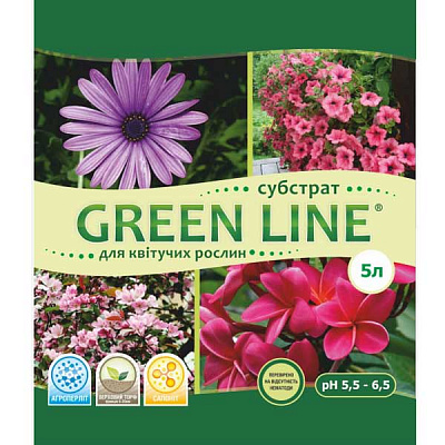 Субстрат Green Line для цветущих 5 л
