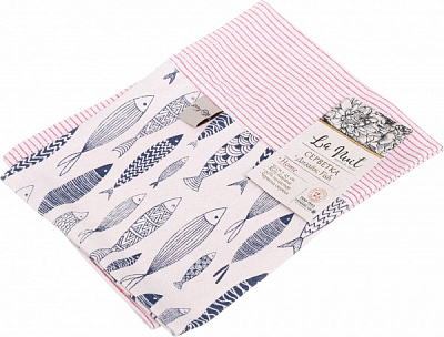 Салфетка La Nuit красная полоска 35x45 см красный 