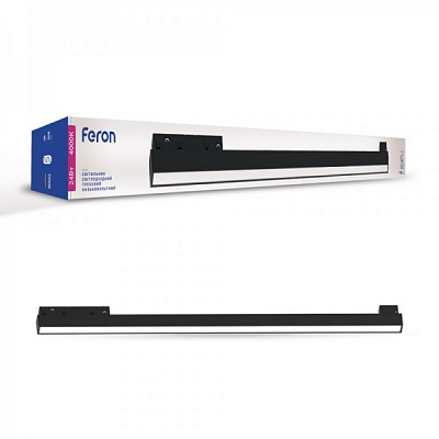 Магнитный трековый светильник 24 Вт 4000 К черный Feron MGN302 24W 