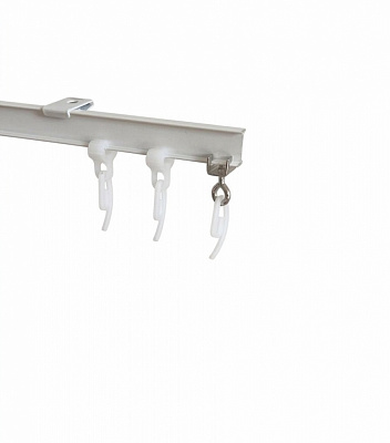 Карниз Karniz plus T-1 одинарний укомплектований 150 см білий 1 шт.