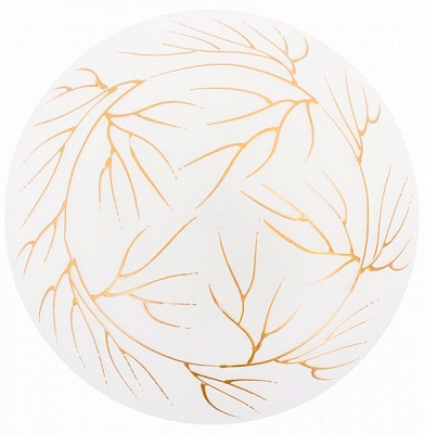 Світильник настінний Укрсвітло НПБ Водоросли 1x60 Вт E27 білий із малюнком 12136