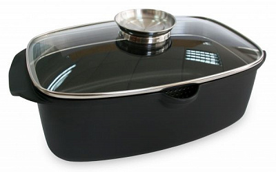 Гусятниця з кришкою Black Pro New 5,6 л 55873 Lessner