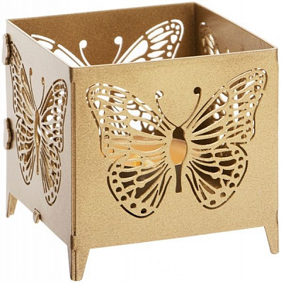 Подсвечник Бабочка золотой PS013-G