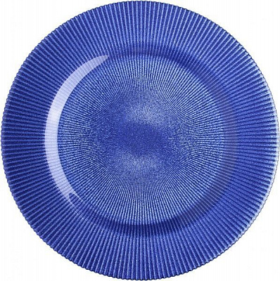 Блюдо Glimmer 33 см синее 