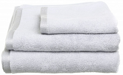 Полотенце махровое Glossy 30x50 см серебряный Texpol 