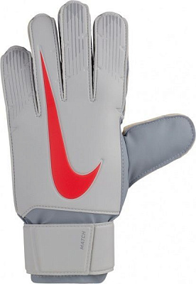 Вратарские перчатки Nike NK GK MATCH-FA18 р. 9 серый GS3370-043