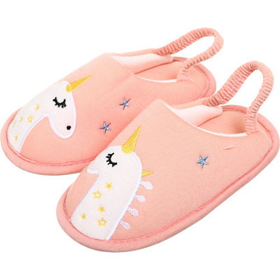 Тапочки детские Luna Kids Единорог, на резинке р.27 розовый