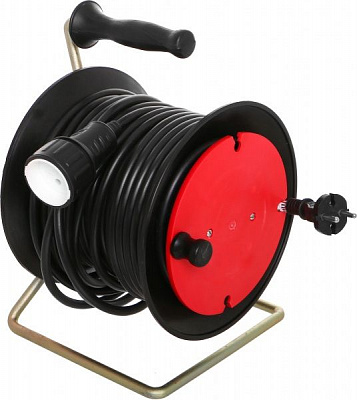 Удлинитель ОТК без заземления 1 гн. черный 25 м Д-25-2х2,5 