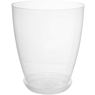 Горщик квітковий Омела 15 см прозорий