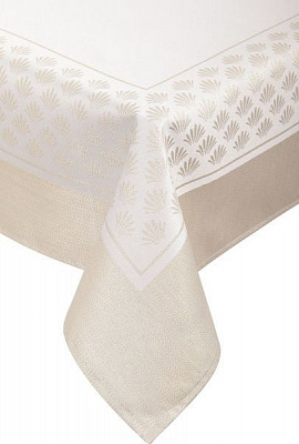 Скатерть Jacquard Шык 140x240 см золотой La Nuit 