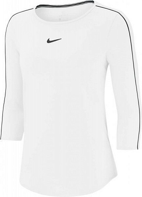 Футболка Nike W NKCT TOP 3QT AQ7658-100 XS білий