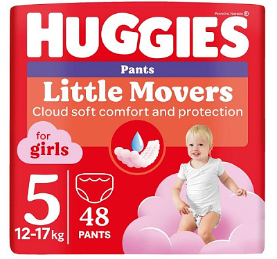 Підгузки-трусики Huggies Pants girl 5 12-17 кг 48 шт.