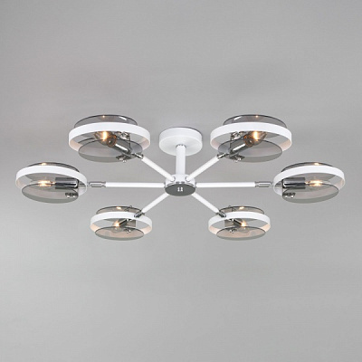 Люстра потолочная Strotskis Gallo 6xE14 белый 70121/6 