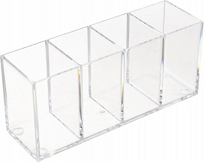 Органайзер для косметики Luna 22x6,7x9,8 см прозрачный 