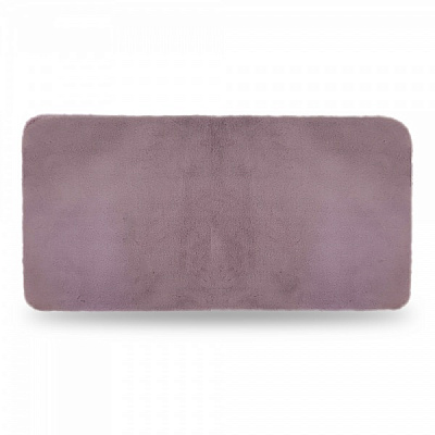 Коврик для ванной комнаты Dariana Эко-мех 75х150 см карамельно-розовый