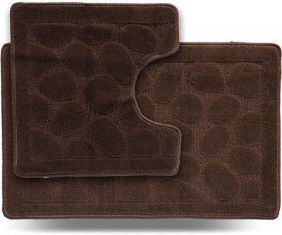 Набір килимків Dariana Little 45x71 + 45x43 Каміння коричневий