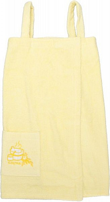 Сарафан для сауны р. XXL/XXXL желтый 