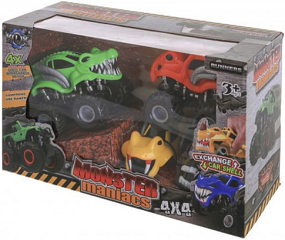 Автомобиль фрикционный Monster maniacs 2 шт. F107806