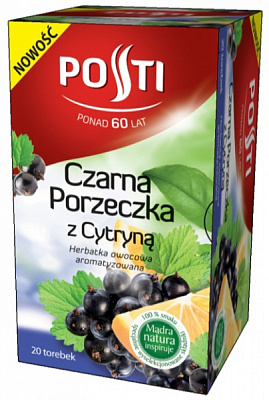Чай черный Posti смородина с лимоном 20 шт. 40 г 
