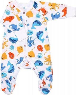 Комбинезон детский унисекс Minikin р.62 молочный 21300262 