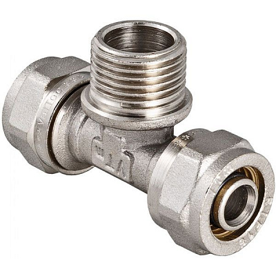 Трійник комбінований зовнішня Valtec 16х1/2х16 мм