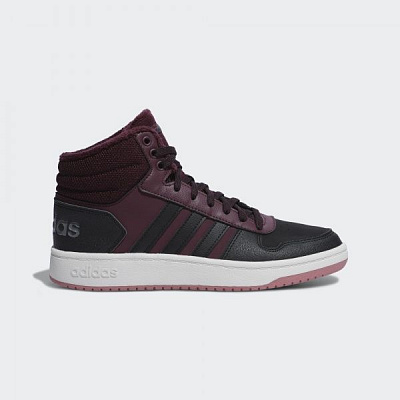 Ботинки Adidas HOOPS 2.0 MID EE7877 р. 7,5 бордовый