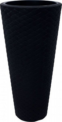 Горщик пластиковий Prosperplast Matuba slim 2 в 1 круглий 57л антрацит (71370-433)